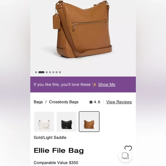 Coach Elle File Bag - Picture 6 of 7